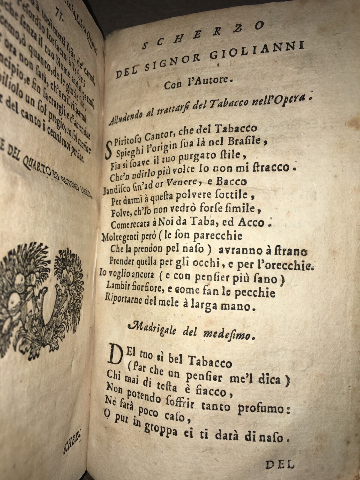 Tabacco: Rara Opera Satirica Di Gerogiro Suscaferro. Caracciolo Principe Di Torella, Spagna, 1694.