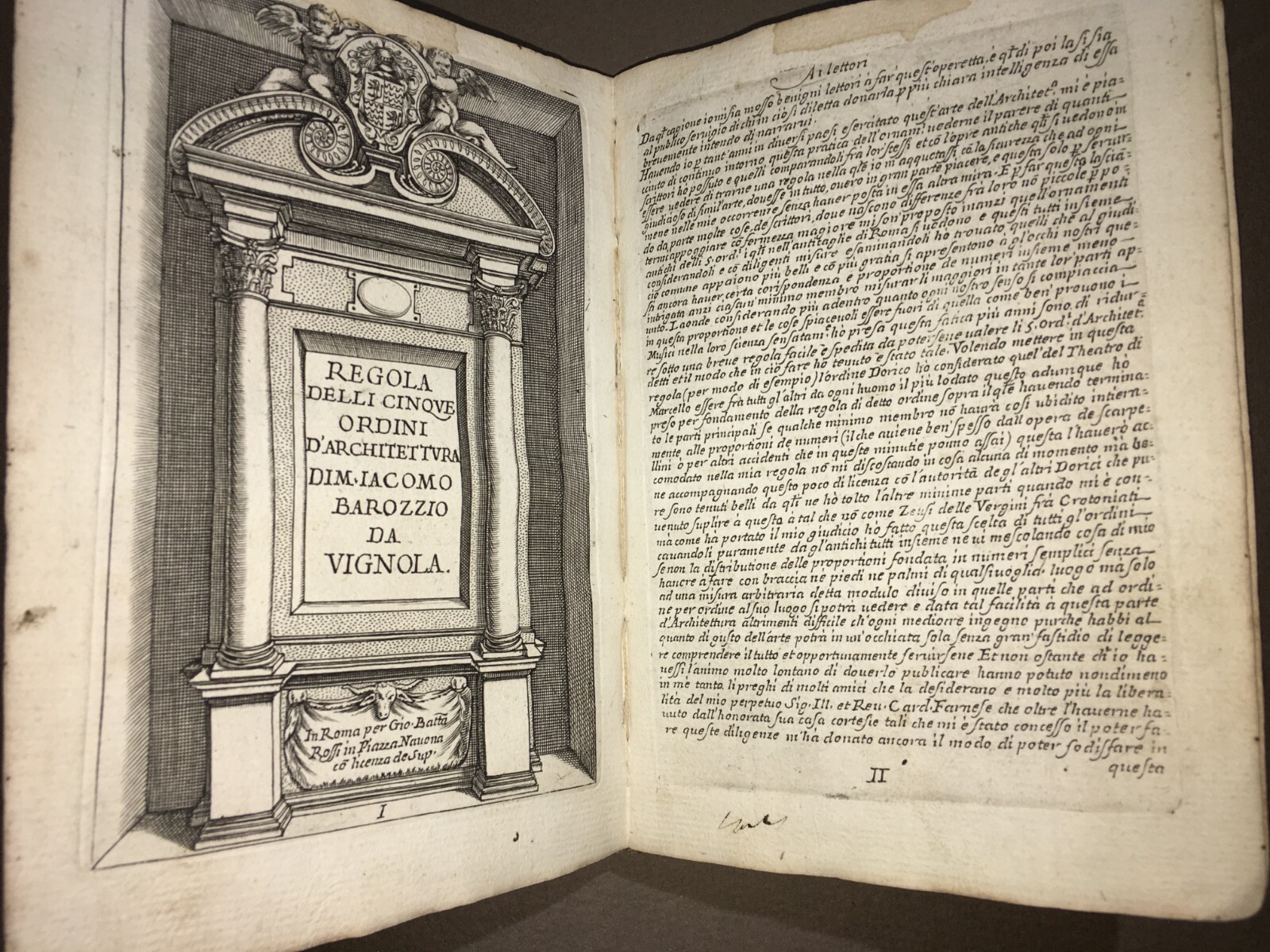 Regola Delli Cinque Ordini d'Architettura Di M. Iacomo Barozzio Da Vignola