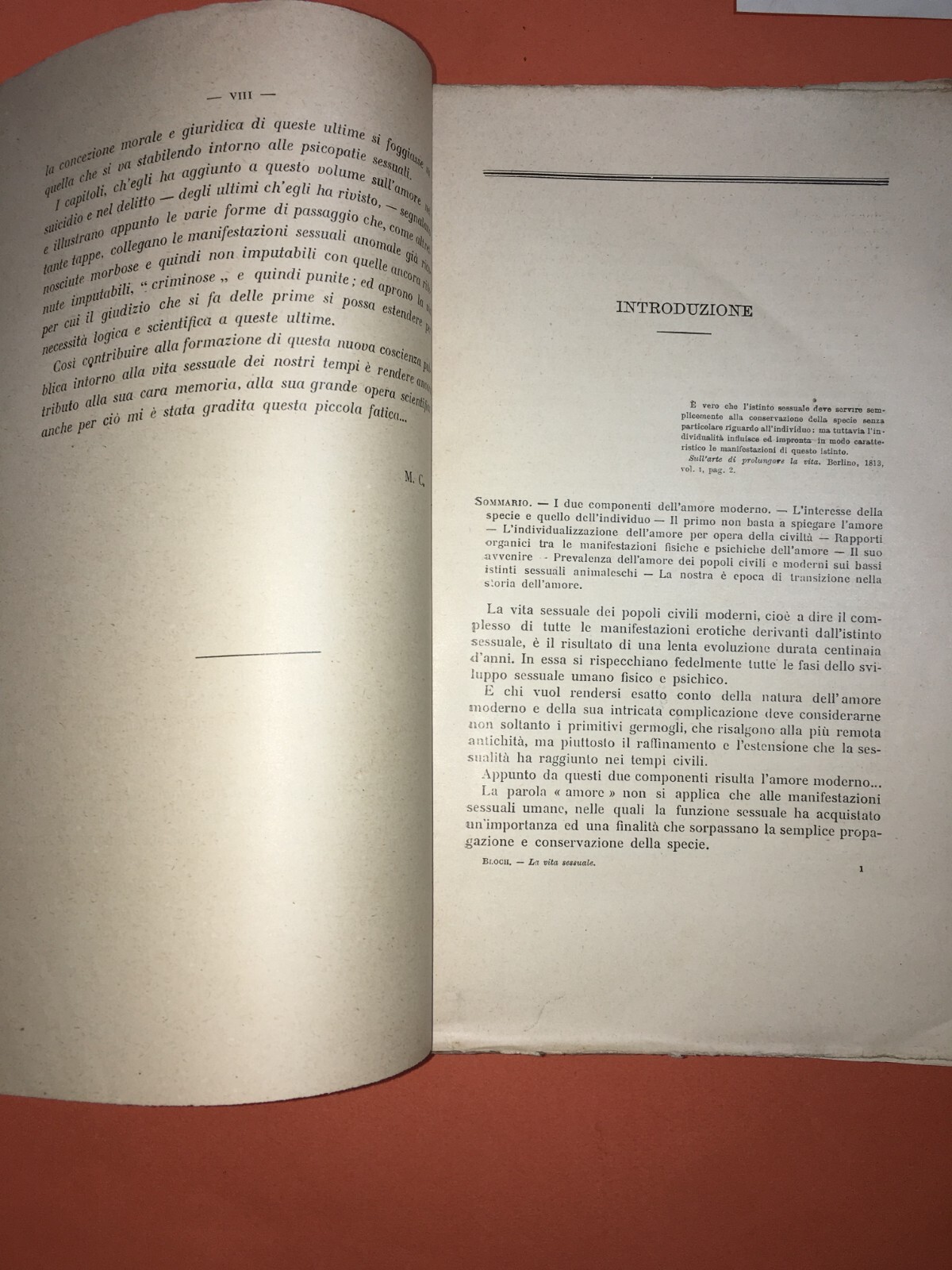 Sessualità, Psicopatologie Sessuali E Medicina Legale (Bloch   Lombroso)