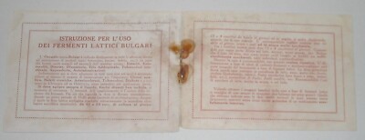 Pubblicità d'Epoca Fermenti Lattici Oxygala Bolgar, Napoli (Granelli E Getzel), 1926