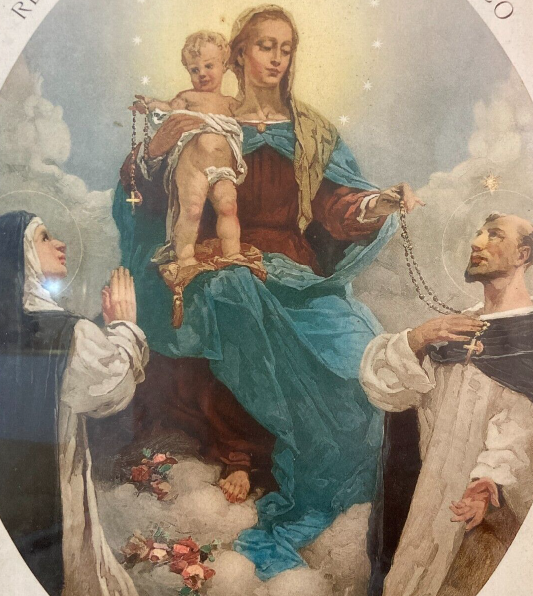 Madonna Del Rosario, San Domenico, Lanave   Stampa d'Epoca, 1935