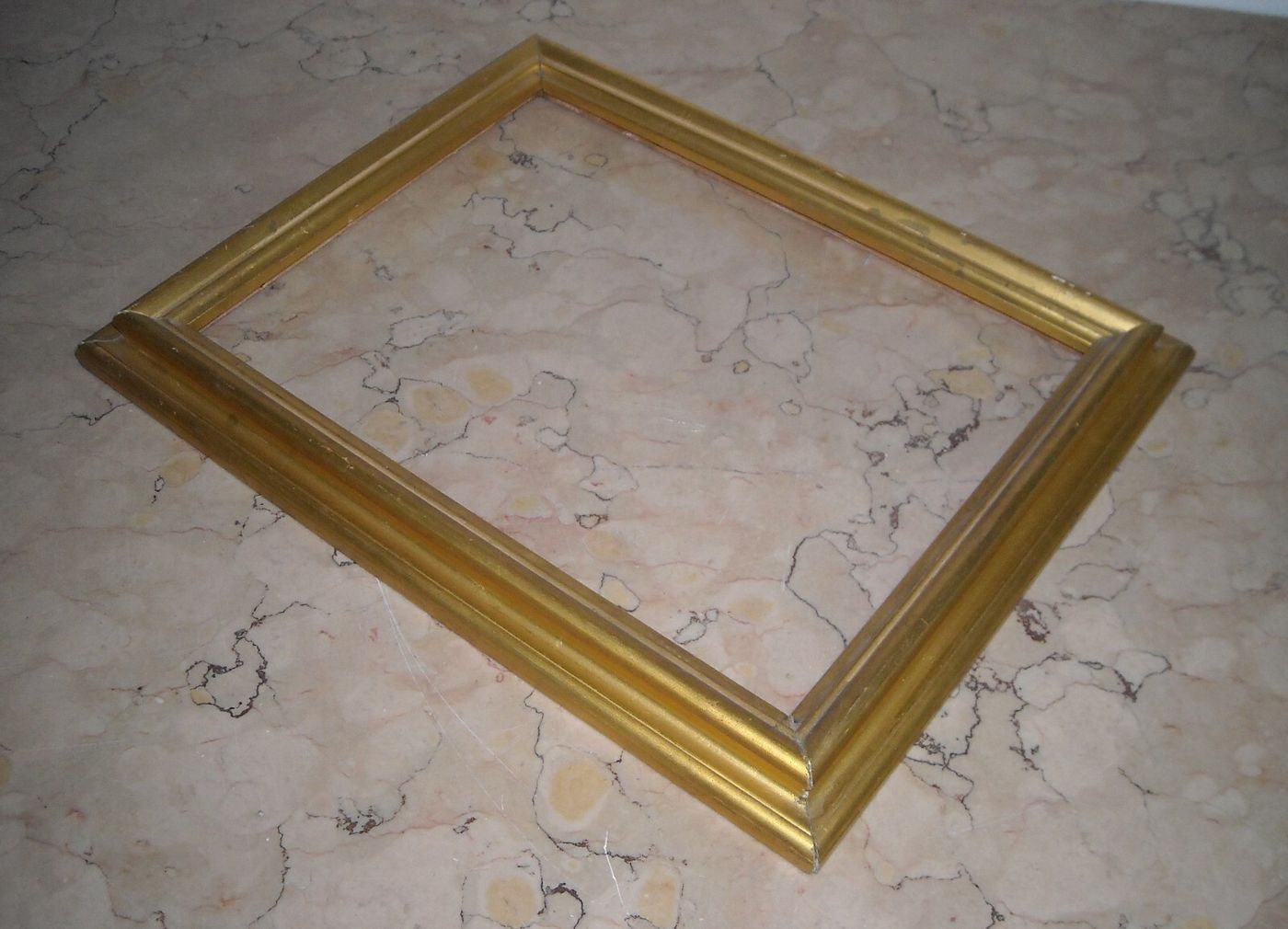 Cornice Dorata In Legno Della Prima Metà Del Novecento
