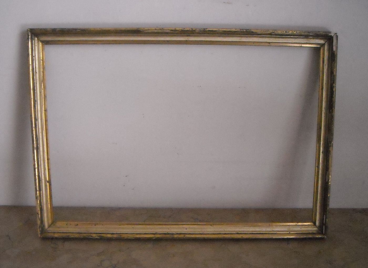 Antica Cornice Con Meccatura Dorata