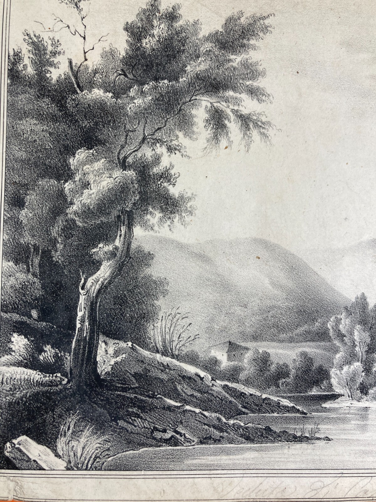 Dintorni Di Campobasso: Antica Veduta Paesaggistica Panoramica
