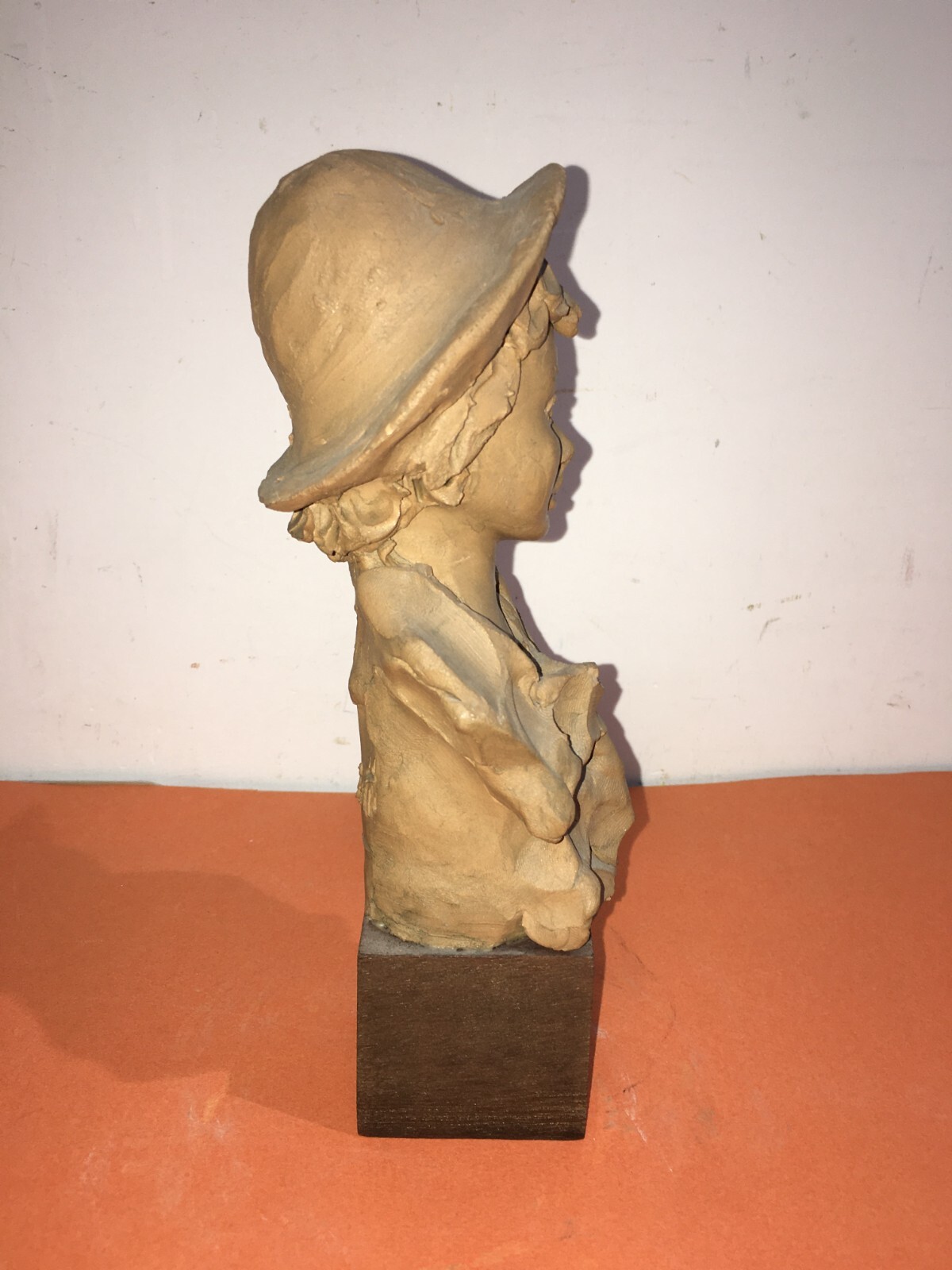 Scultura Decorativa In Terracotta Di Paoletti, Busto Di Giovinetto