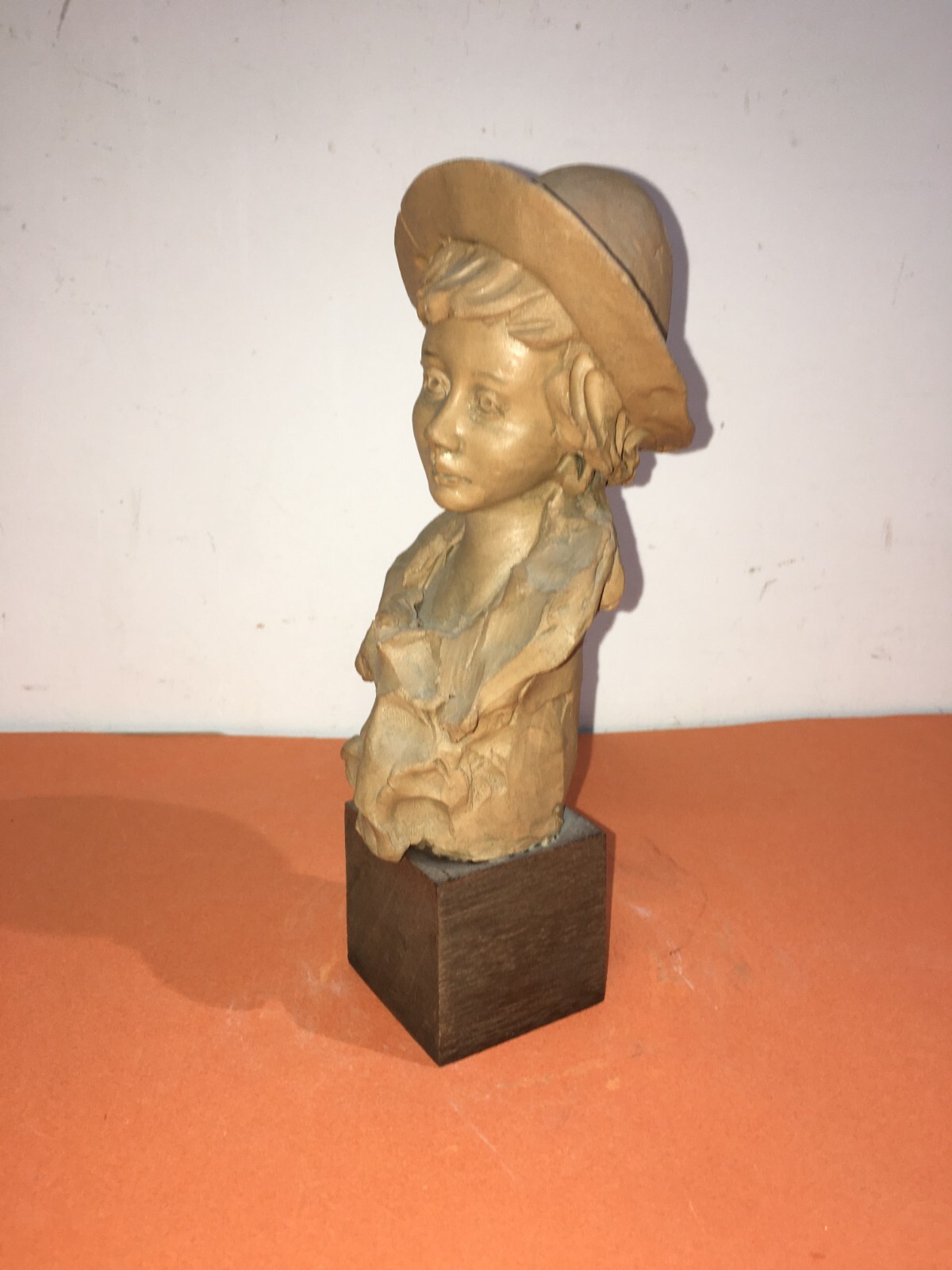 Scultura Decorativa In Terracotta Di Paoletti, Busto Di Giovinetto