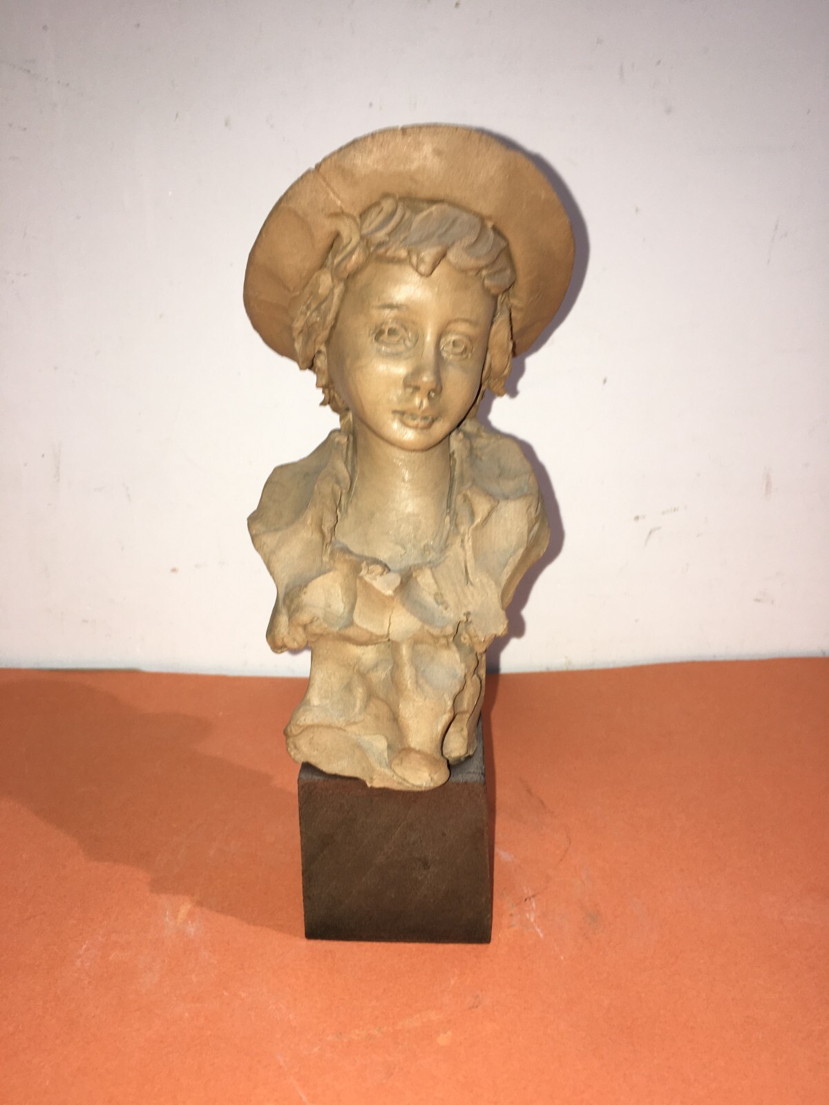 Scultura Decorativa In Terracotta Di Paoletti, Busto Di Giovinetto