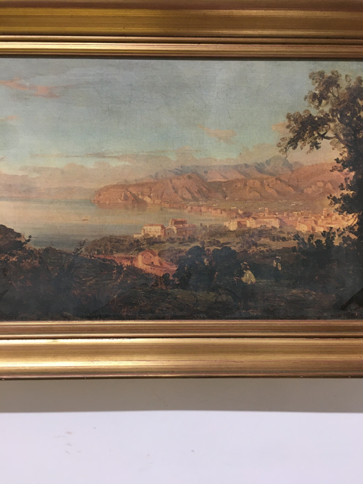 Arte Napoletana Dell'800, Veduta Di Sorrento, Giacinto Gigante, Stampa