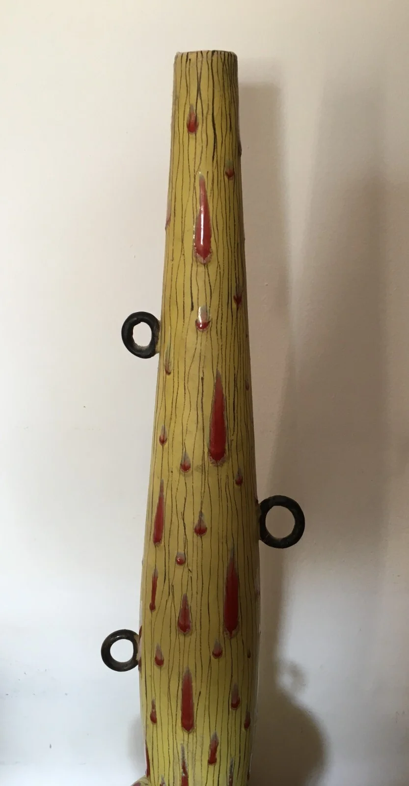 Rimini Miramare, Arte Design: Vaso in Ceramica Artistico Modellato, Anni '50