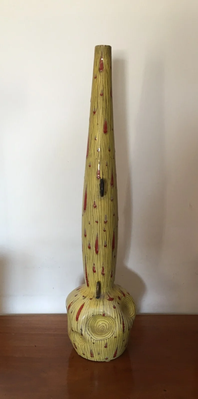 Rimini Miramare, Arte Design: Vaso in Ceramica Artistico Modellato, Anni '50