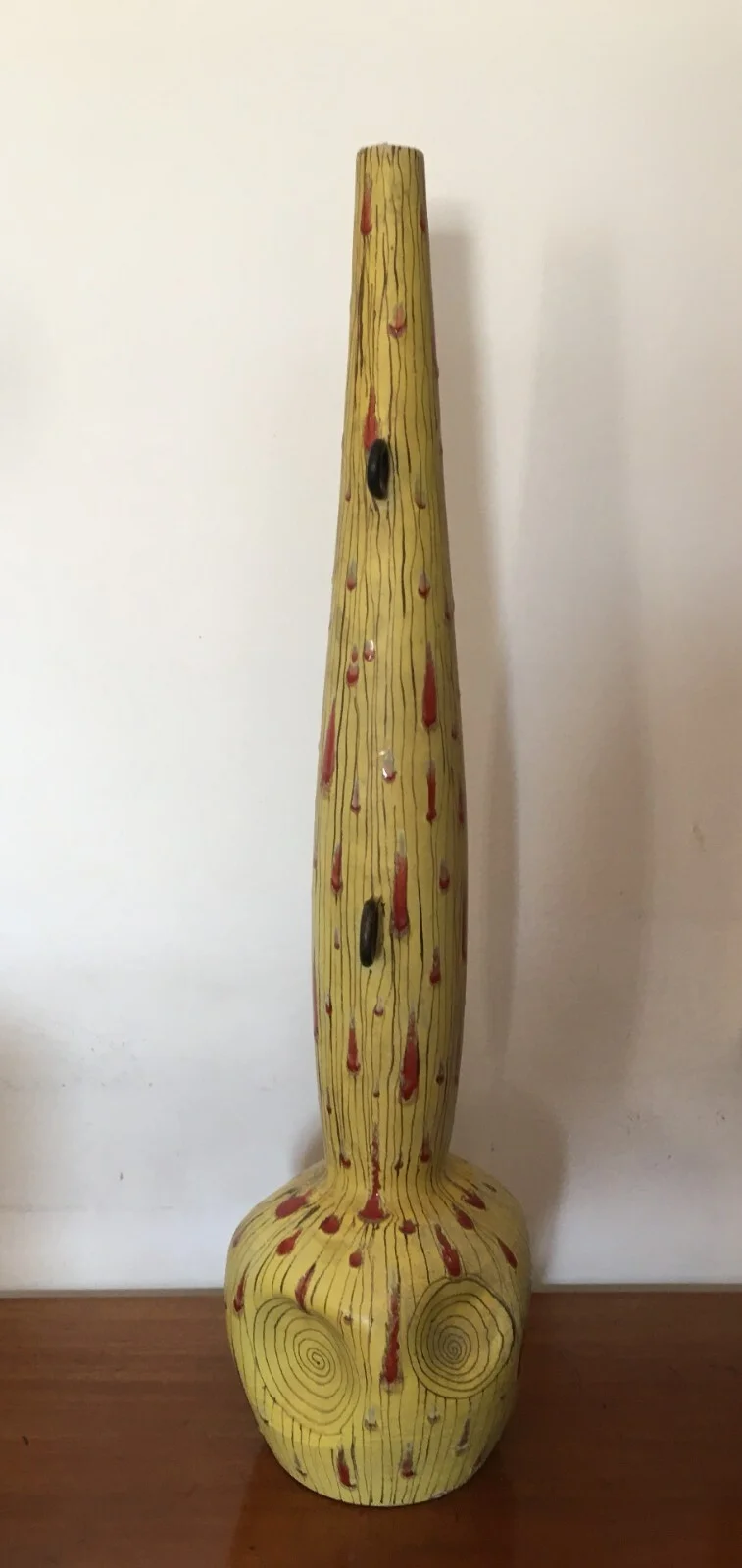 Rimini Miramare, Arte Design: Vaso in Ceramica Artistico Modellato, Anni '50