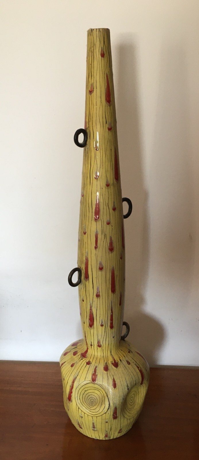 Rimini Miramare, Arte Design: Vaso In Ceramica Artistico Modellato, Anni '50