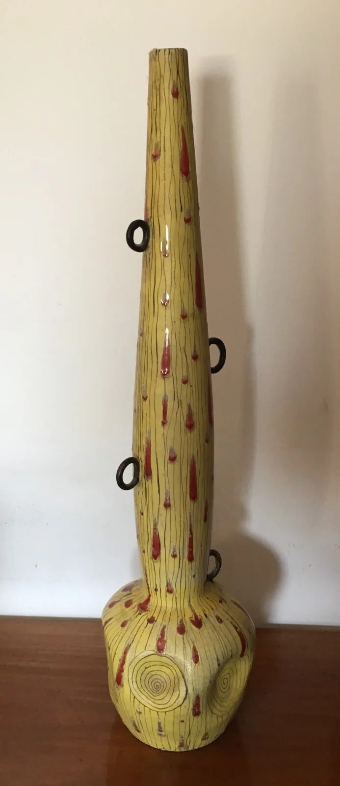 Rimini Miramare, Arte Design: Vaso in Ceramica Artistico Modellato, Anni '50