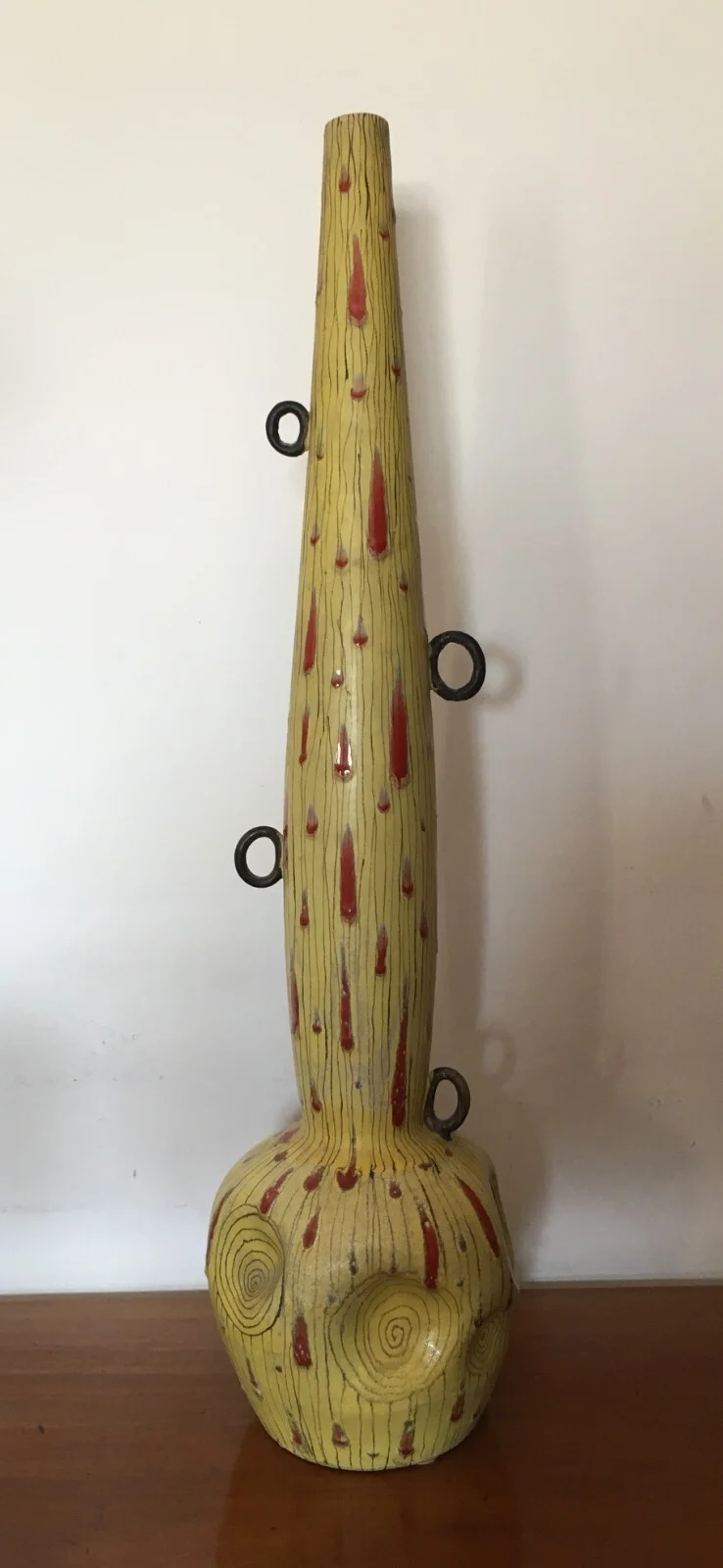 Rimini Miramare, Arte Design: Vaso in Ceramica Artistico Modellato, Anni '50