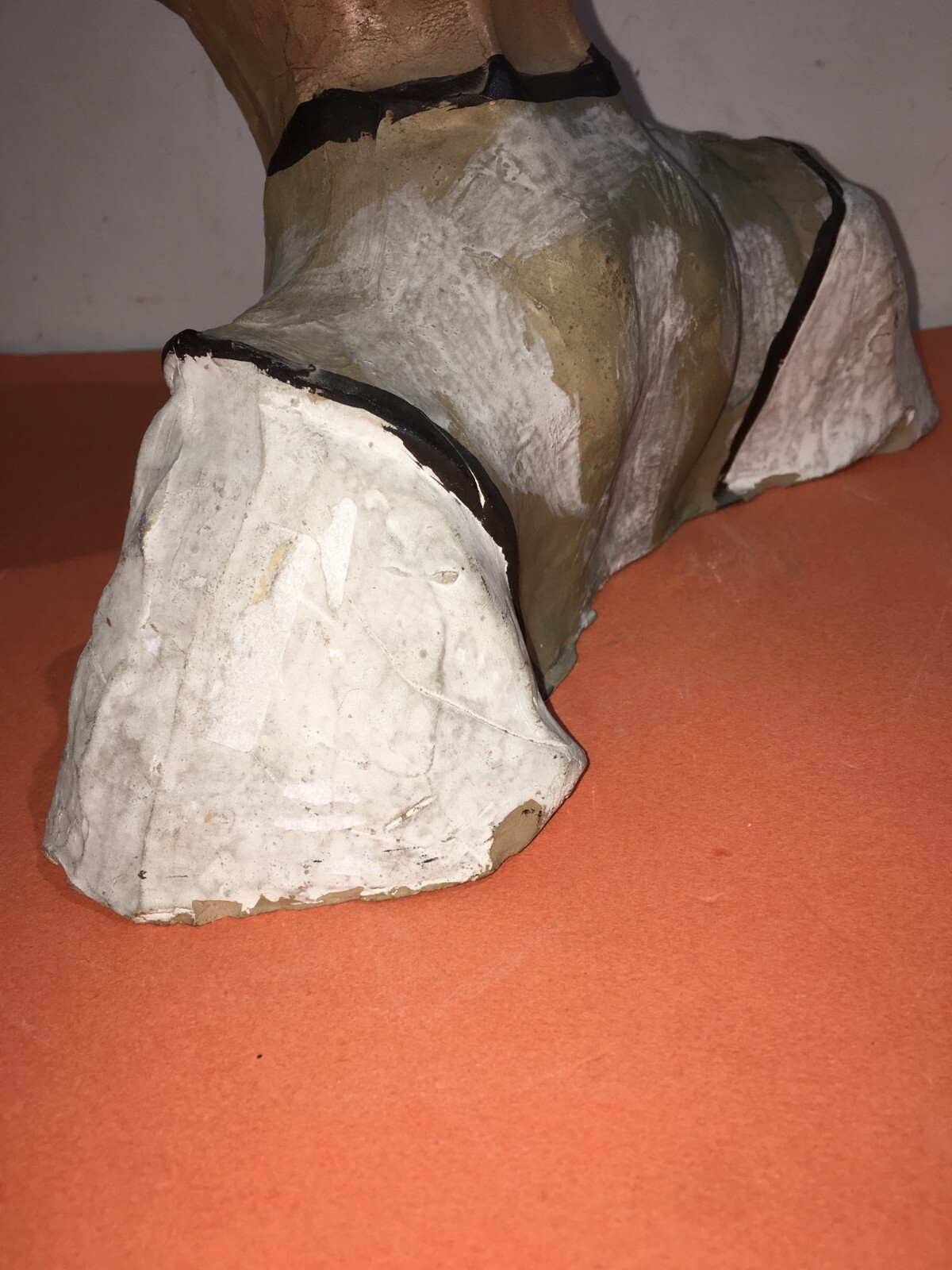 Scultura Caricaturale In Terracotta Di Figura Popolare Sarda