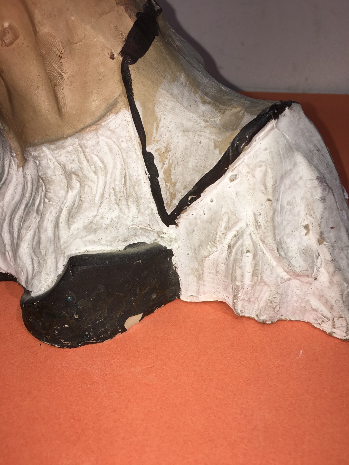 Scultura Caricaturale In Terracotta Di Figura Popolare Sarda