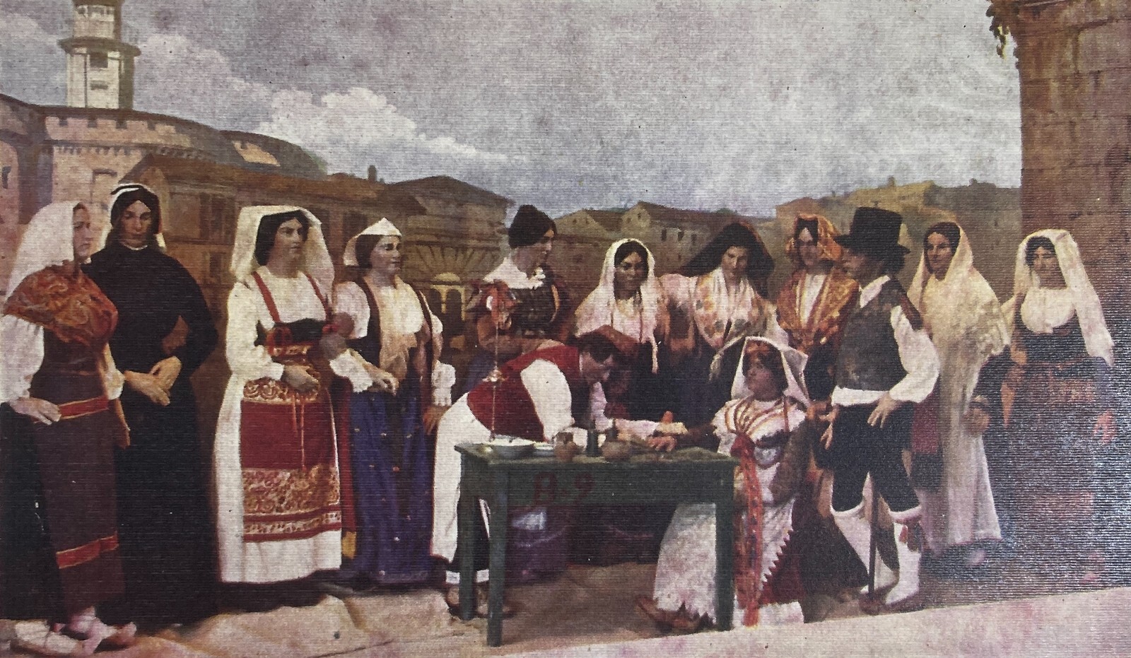 Arte, Folklore E Tatuaggi A Loreto, Marche. Grande Stampa A Colori, Rara Riedizione.