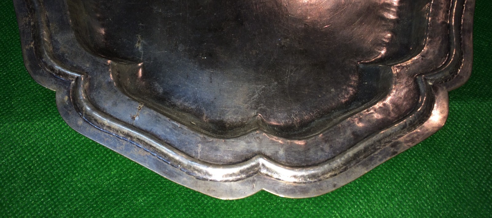 Araldica: Interessante Argenteria Di Famiglia. Decorativo Piatto Ovale Con V Coronata