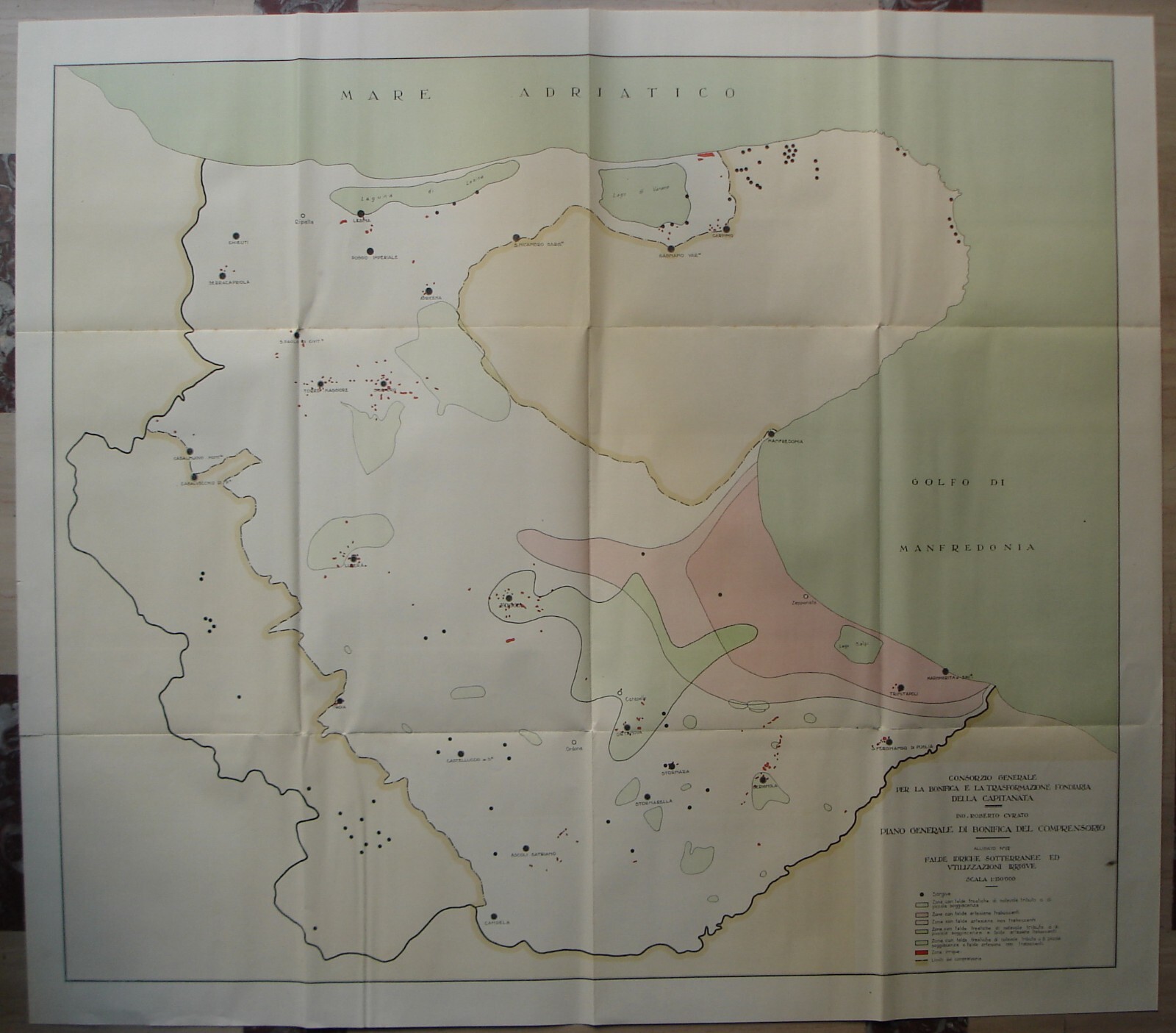 Puglia, Capitanata, Tavoliere: Geologia E Corsi d'Acqua. Imponente Opera Illustrata
