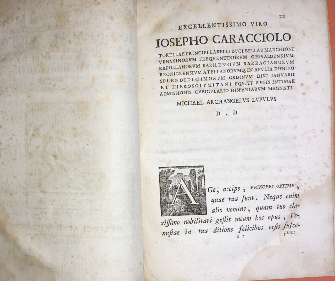 Antica Storia Locale: Michaelis Archangeli Lupuli, Iter Venusinum, 1793