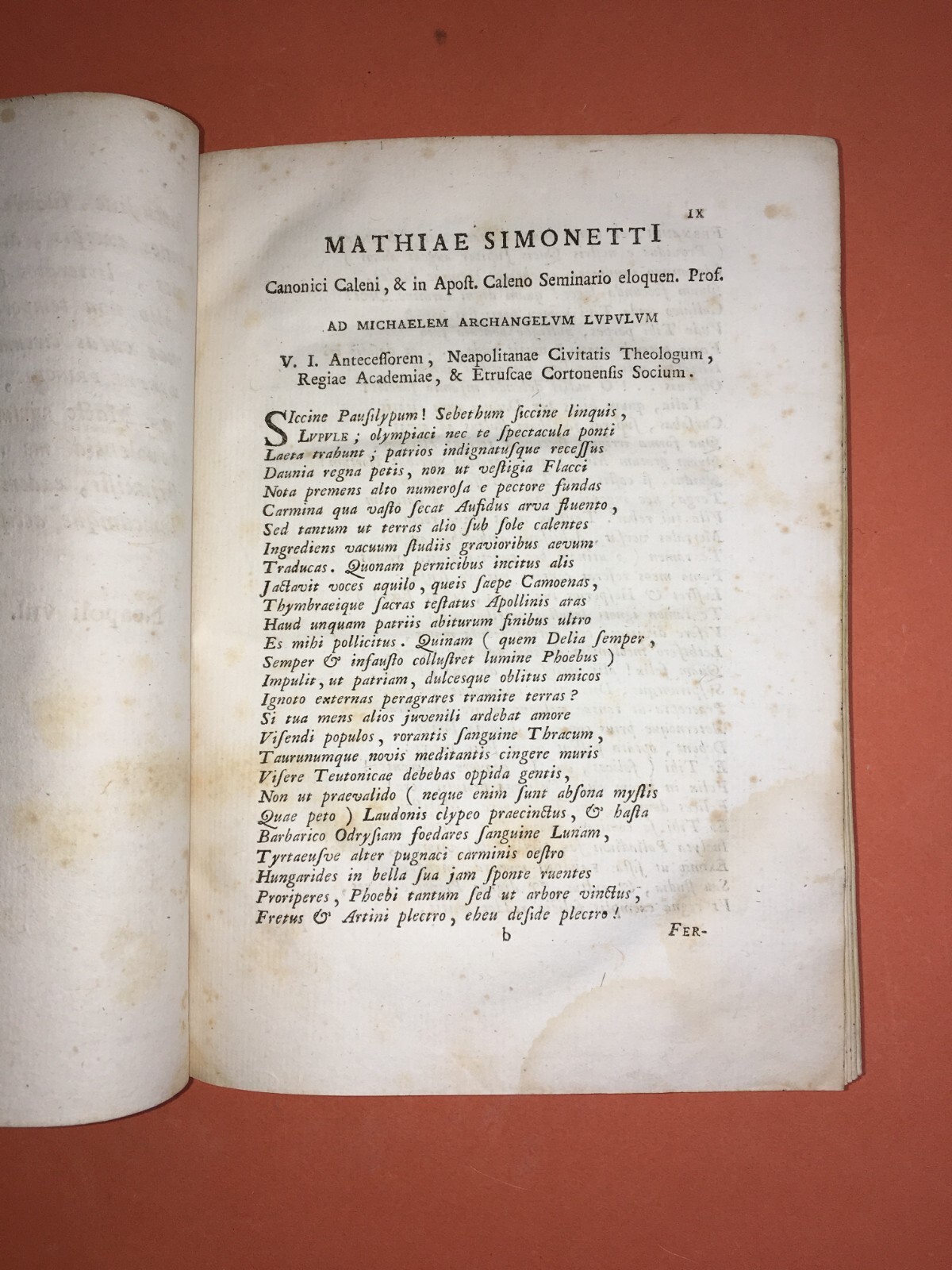 Antica Storia Locale: Michaelis Archangeli Lupuli, Iter Venusinum, 1793