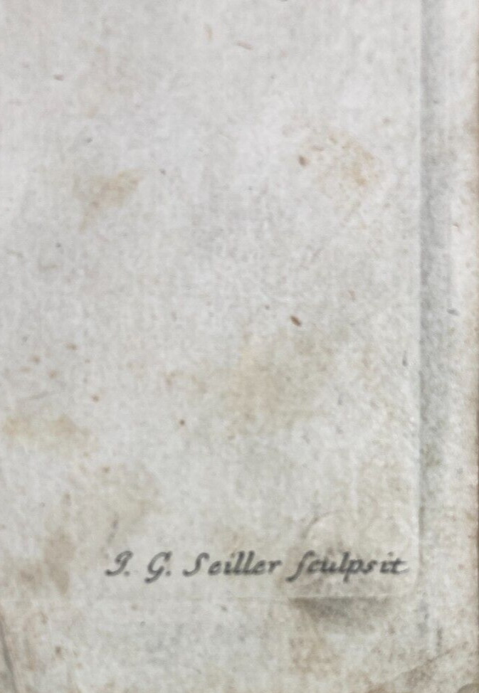 Medicina, Anatomia Umana, Osteologia, Apparato Osseo, Scheletro. Incisione Di Johann Georg Seiller