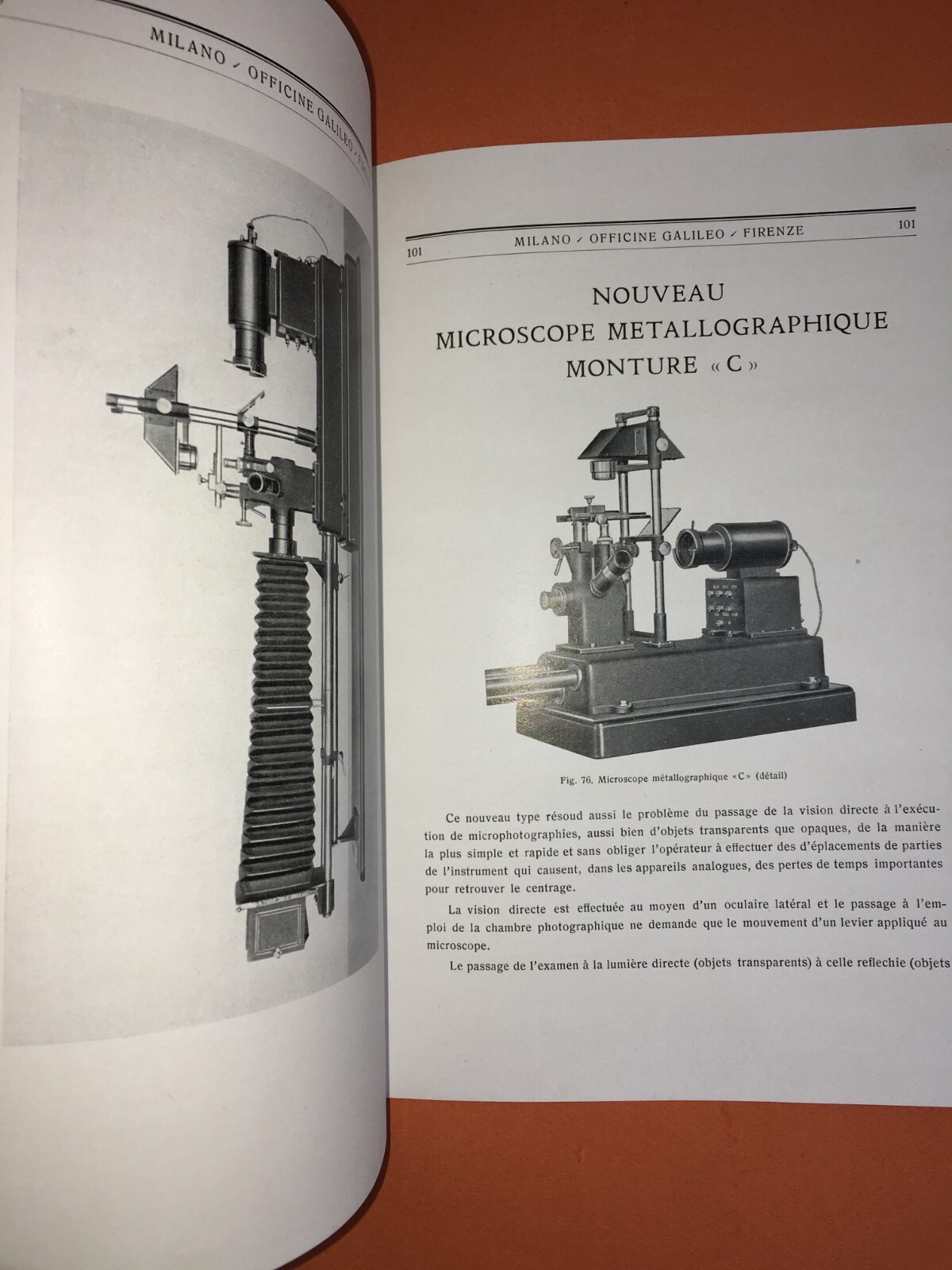 Scienza, Tecnica, Ottica, Microscopia   Koristka, Officine Galileo   Catalogo, 1931