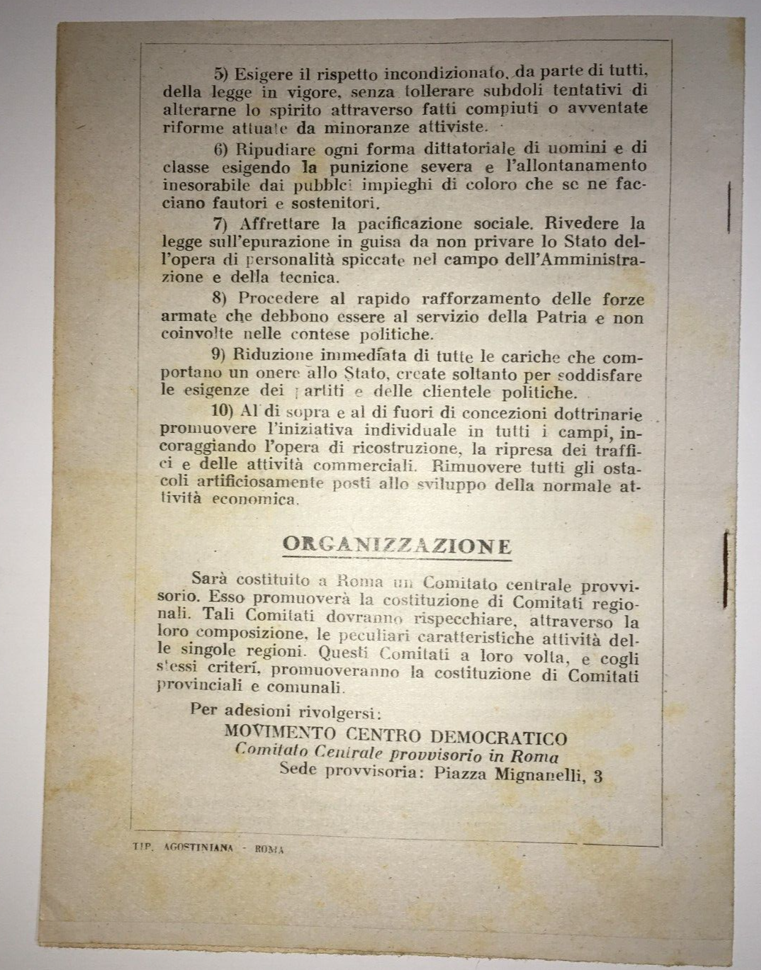 Appello Ai Ceti Medi. Politica, Economia, Lavoro E Antifascismo