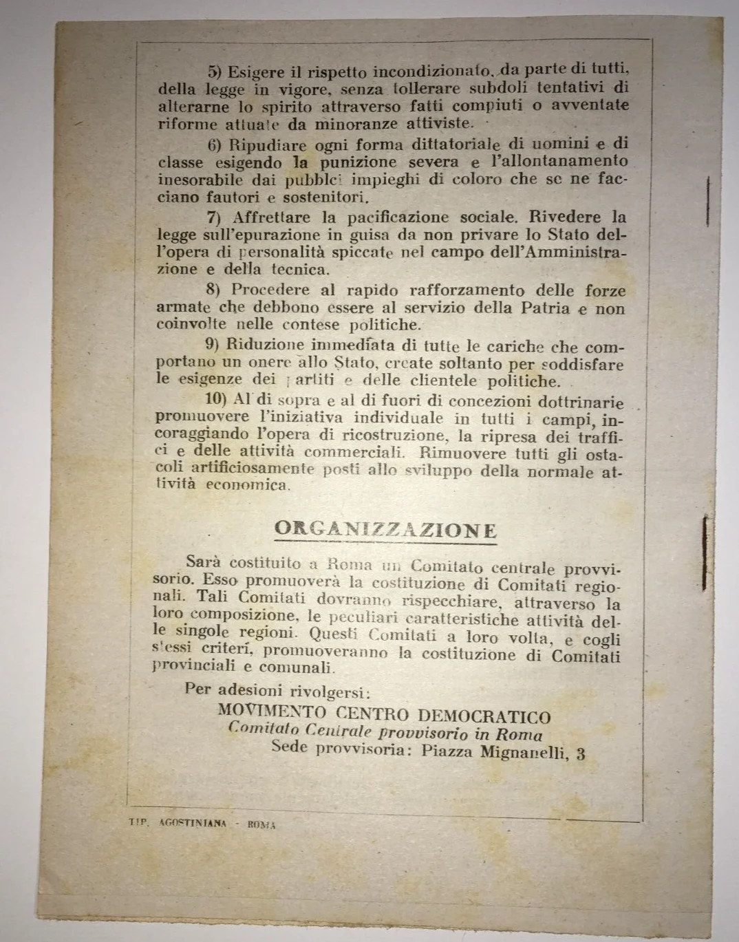 Appello ai Ceti Medi. Politica, Economia, Lavoro e Antifascismo