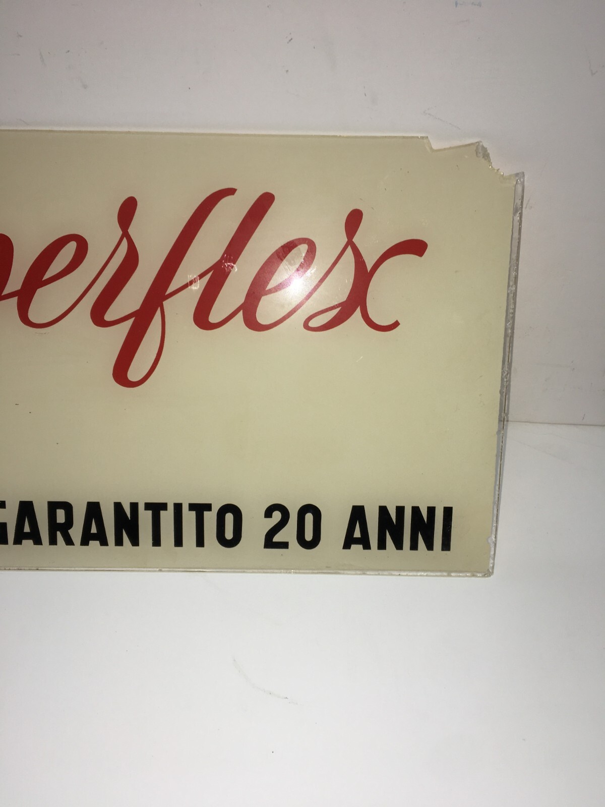 Insegna Pubblicitaria In Vetro Materassi Superflex