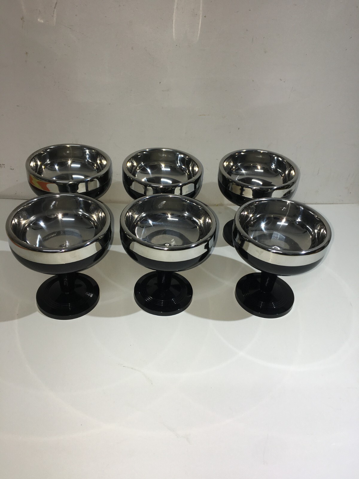 Set Da Gelato Morinox Con Sei Coppette E Vassoio