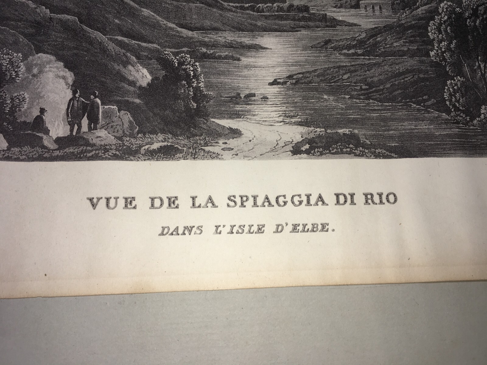 Isola d'Elba, Spiaggia Di Rio: Veduta Animata, Stampa Decorativa