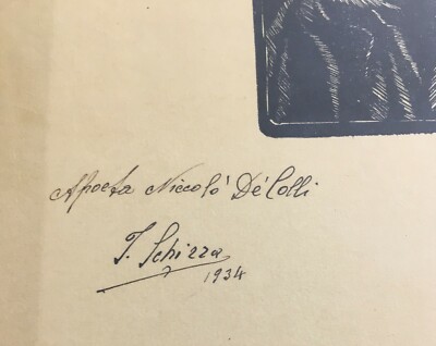 Arte, Folklore E Costumi Popolari Sardi: Sardegna E Abruzzo   Italo Schirra   Xilografia