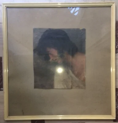 19th-Century Neapolitan Art, Portrait Attributed to Domenico Morelli