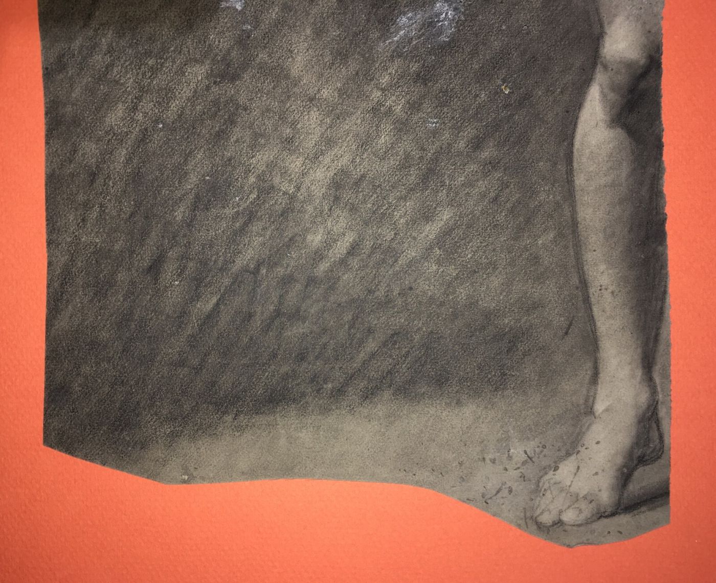 Disegno Antico Di Nudo Maschile   Bozzetto Accademico