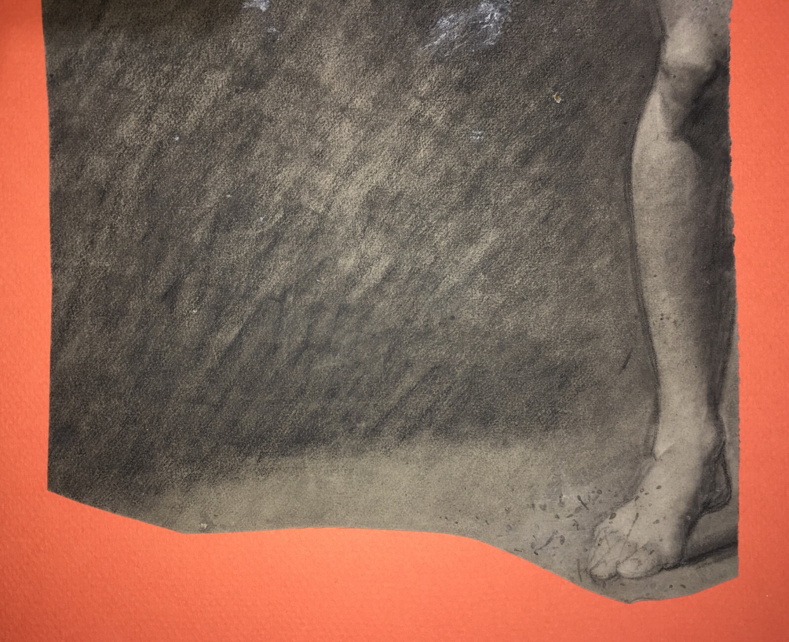 Disegno Antico Di Nudo Maschile   Bozzetto Accademico