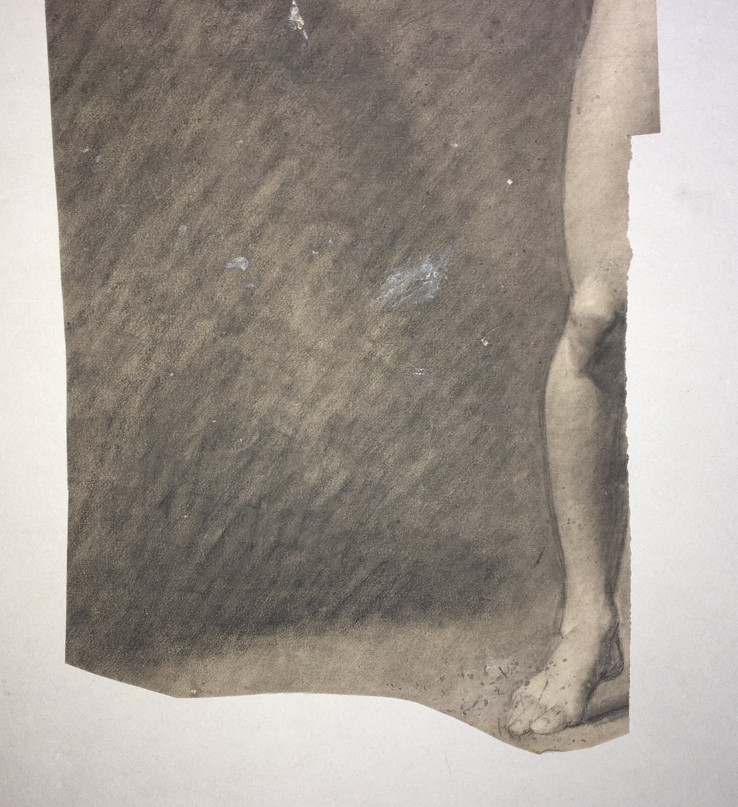 Disegno Antico Di Nudo Maschile   Bozzetto Accademico