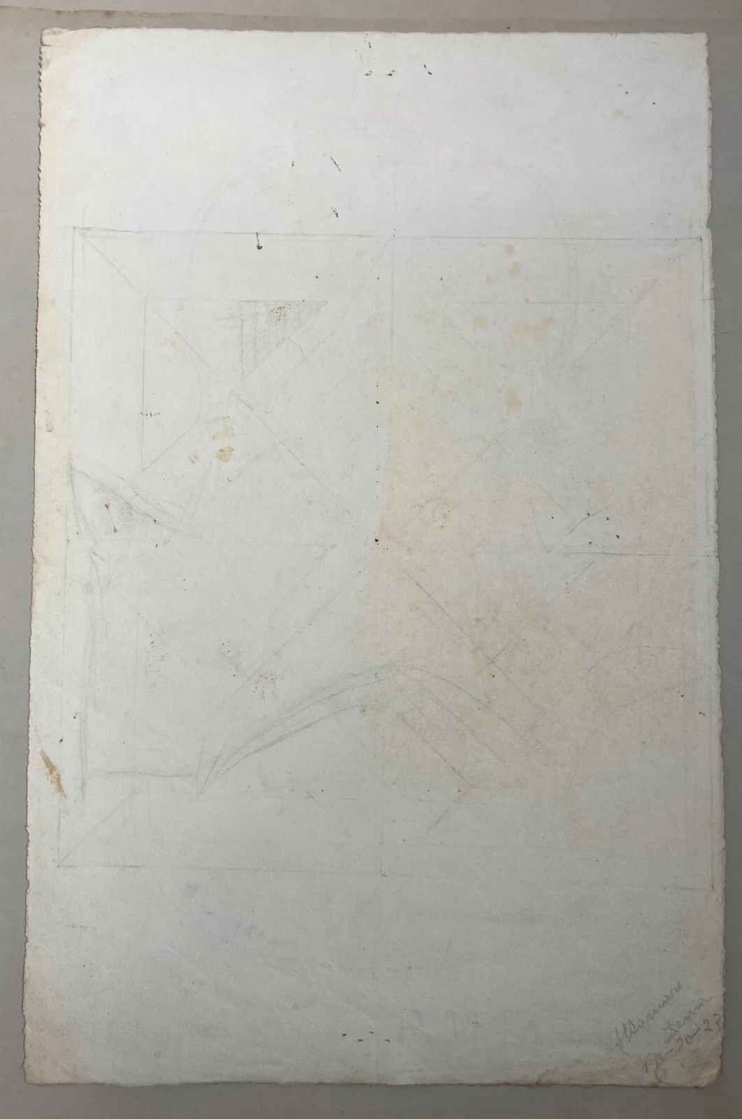 Music: Violin Making, Antique Violin Designs. Original Drawings on Two Vintage Sheets