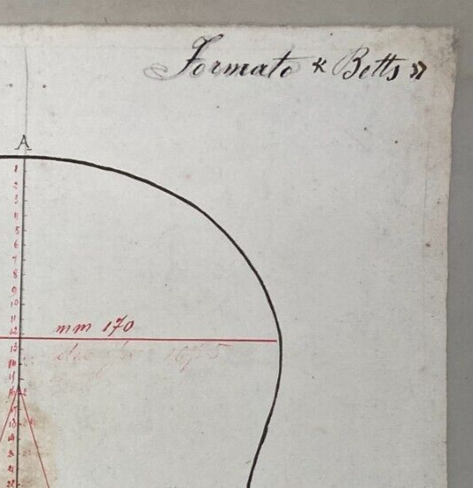 Musica: Liuteria, Antichi Progetti Di Violino. Disegni Originali Su Due Fogli d'Epoca.