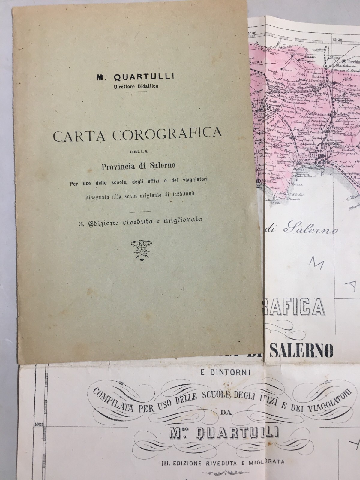 Antica Cartografia Della Provincia Di Salerno E Della Basilicata M. Quartulli