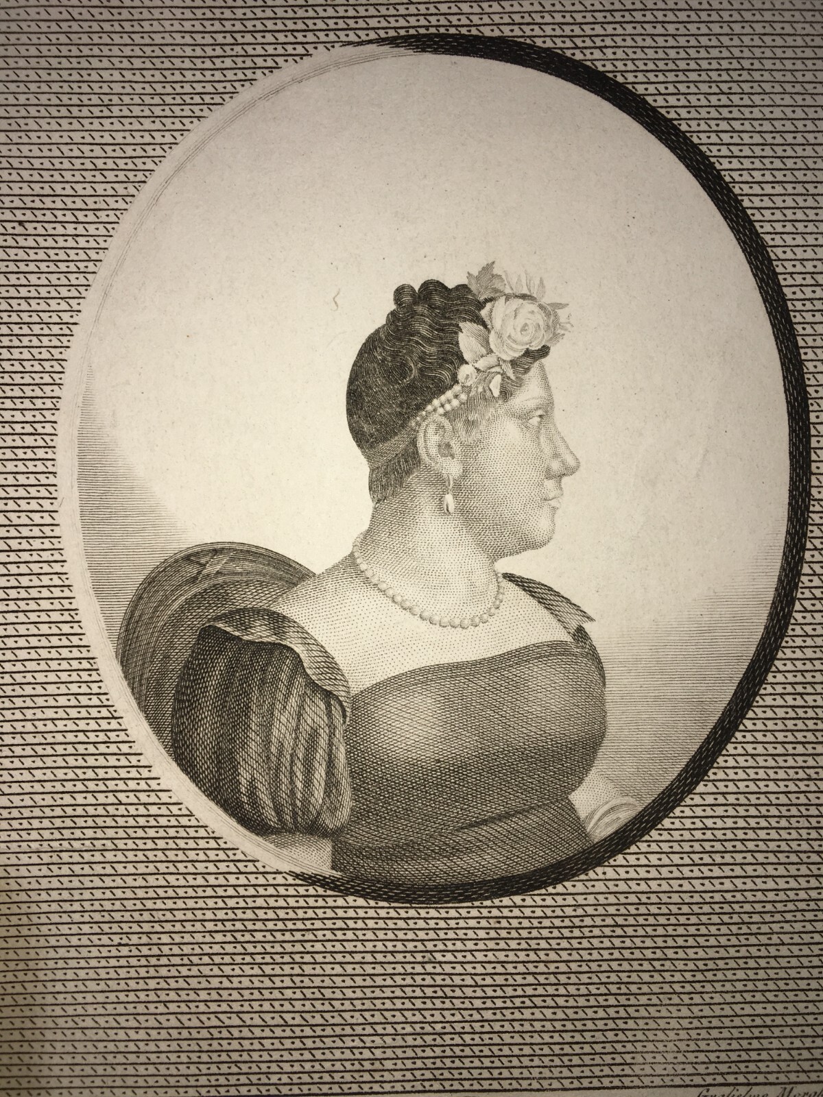 Regno Delle Due Sicilie, Calabria: Ritratto Della Principessa Isabella   Mondini, Morghen