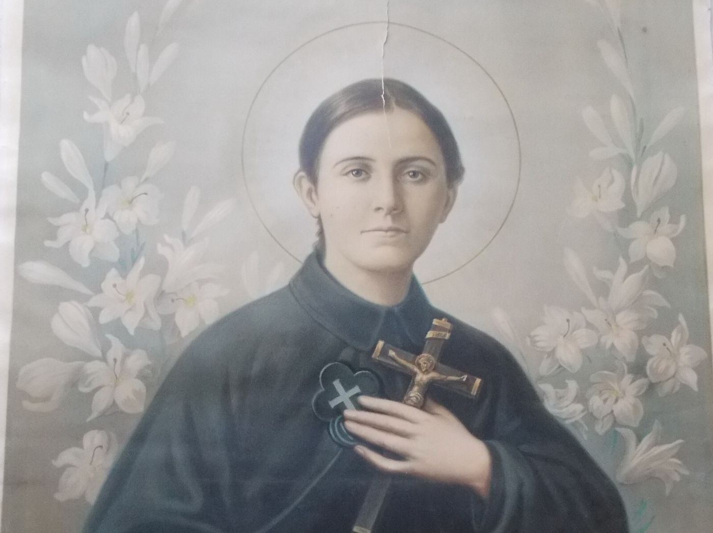 Grande Stampa Popolare Devozionale Di Santa Gemma Galgani, 1933