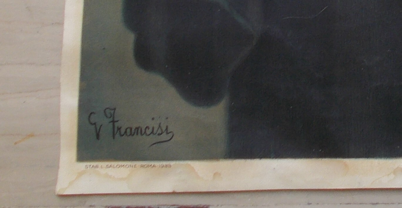Grande Stampa Popolare Devozionale Di Santa Gemma Galgani, 1933