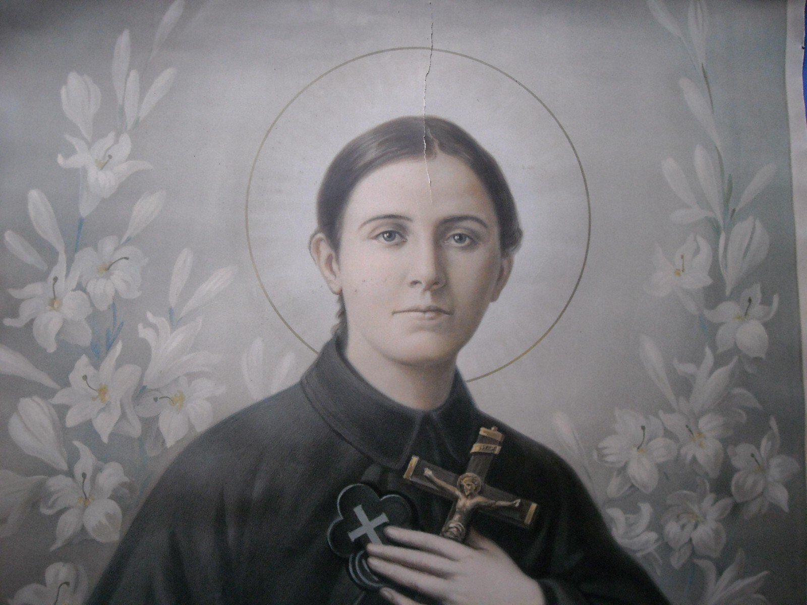 Grande Stampa Popolare Devozionale Di Santa Gemma Galgani, 1933