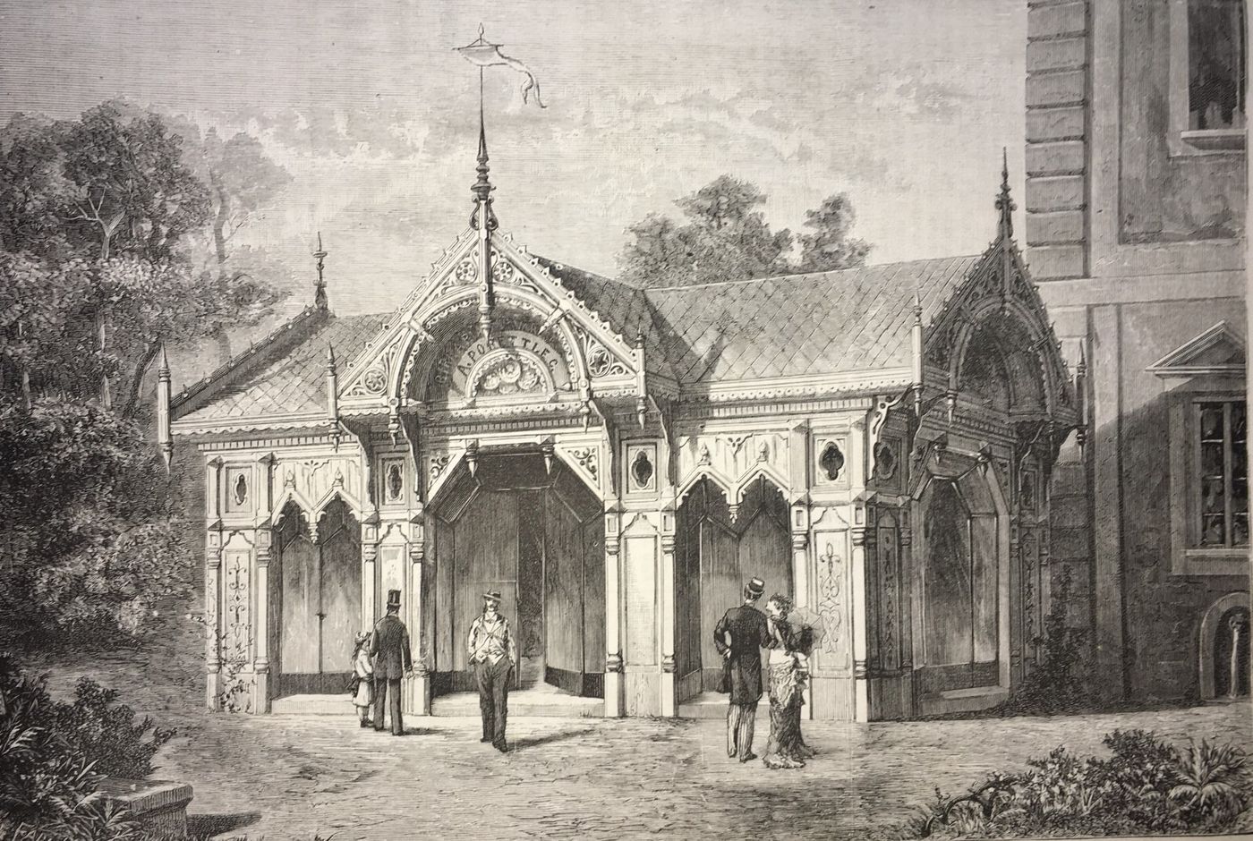 Arte, Architettura, Esposizione Di Milano, 1881, Padiglione Ditta Poretti, Birreria