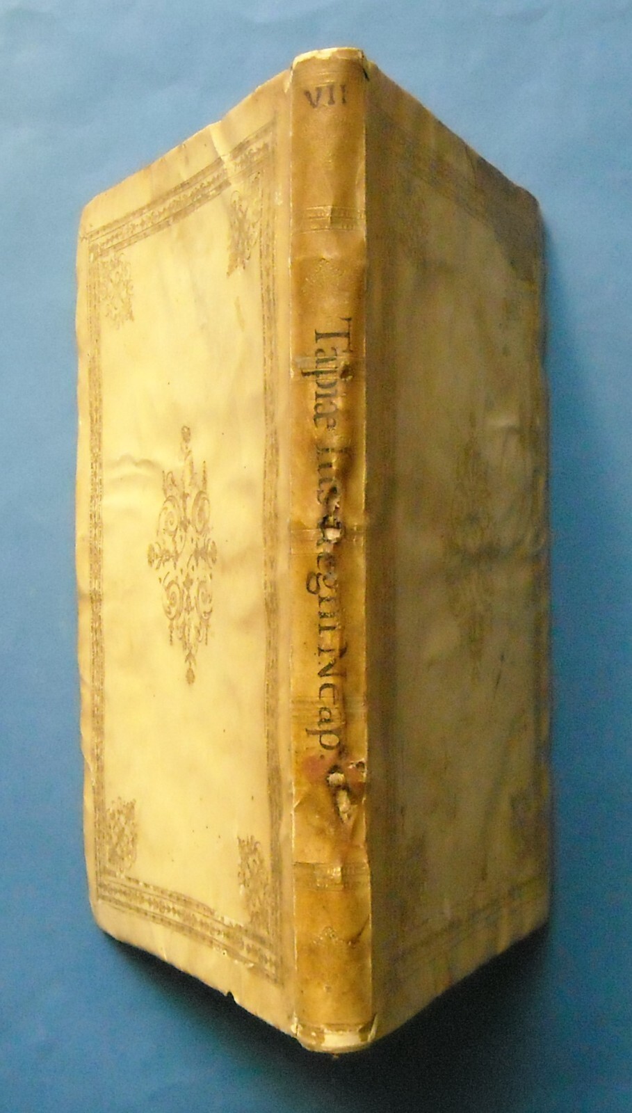 Campania, Giuridica: Prammatiche Napoletane, Tapia, Edizione 1643, Legatura In Pergamena