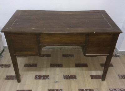 Antica Scrivania In Legno Massello Da Restaurare