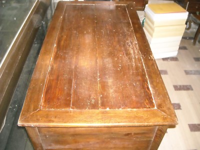 Antica Scrivania In Legno Massello Da Restaurare