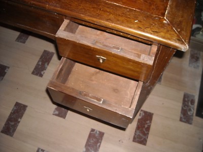 Antica Scrivania In Legno Massello Da Restaurare