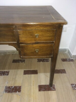 Antica Scrivania In Legno Massello Da Restaurare